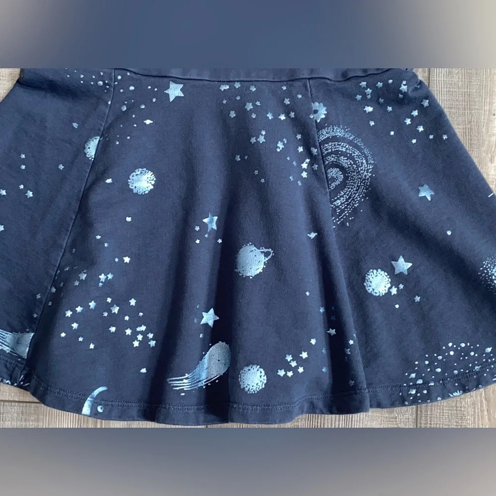 Tea Collection Islay Starry Night Galaxy Space Skater Long Sleeve Dress Bundle